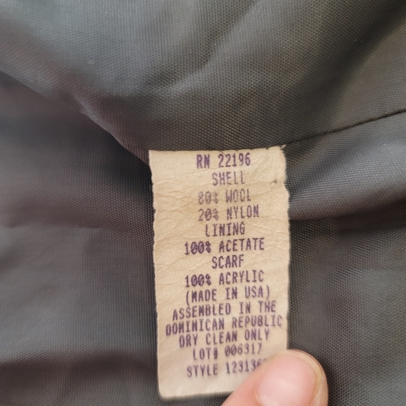 Bromley collection gray wool blend jacket with scarf size 18 women's. - Picture 2 of 7